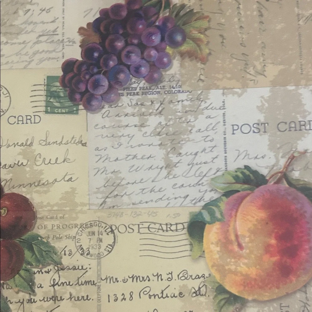 Vintage Fruit Design File Folders